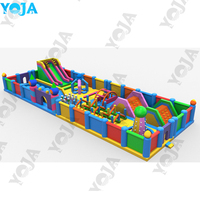 Nouveau design, grand parc de jeux gonflable, parcours d'obstacles gonflable, parcours d'obstacles pour adultes, certifié CE, taille personnalisable