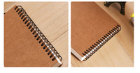 Carnet/Agenda Personnalisé à la Demande pour Étudiant (Formats A5/A6) Reliure Spirale Impression Couleur Unie Couverture en Papier Kraft Carnet Personnalisable