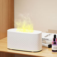 Flamme Aroma Diffuseur Humidificateur Anti Fuite D'eau Diffuseur D'aromathérapie Parfum Nébuliseur À Ultrasons Diffuseur Portable pour La Maison