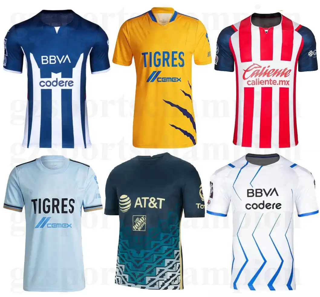 Camisetas de fútbol de la mejor calidad tailandesa de américa, camisetas de fútbol del Club de méxico y américa, venta al por mayor
