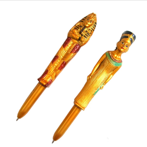 Stylo à bille souvenir Égypte 2026, cadeau en or, cinq caractères égyptiens - Product Image 1