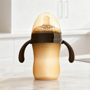 Horien निजी लेबल 240 मिलीलीटर चौड़े गर्दन बीपा मुक्त खाद्य ग्रेड सिलिकॉन बेबी फीडिंग की बोतलें - Product Image 1