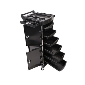 <span class=keywords><strong>Chariot</strong></span> en plastique pour salon de coiffure, <span class=keywords><strong>chariot</strong></span> à outils multifonctionnel pour salon de coiffure, <span class=keywords><strong>chariot</strong></span> à six niveaux avec serrure - Product Image 3