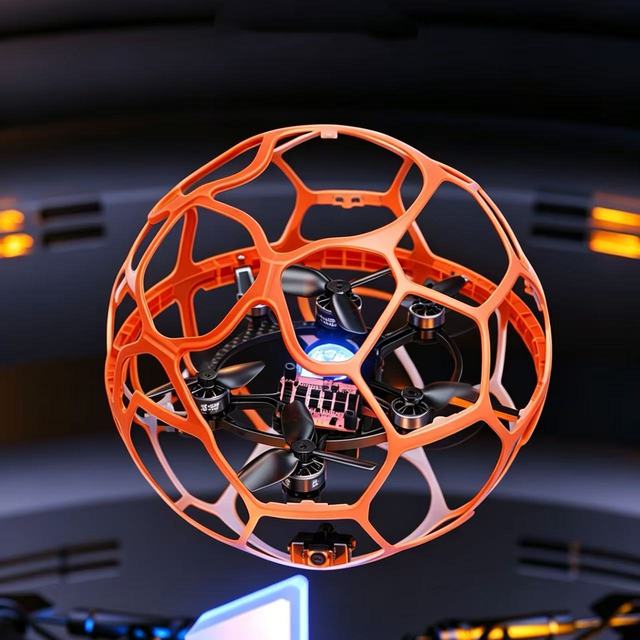 Easy Fly Soccer Drone for Children Birthday Gift 200mm Blue Cage Altitude Hold Indoor Outdoor Sport UAV