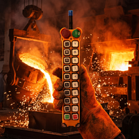 Control Remoto Inalámbrico Industrial de Alta Resistencia F24-18S, 18 Botones, Una Velocidad, Impermeable, Largo Alcance, para Grúa Torre