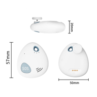 Localizador GPS Portátil con Llamada Bidireccional, SOS, Alarma de Batería Baja, Vibración, Geocerca, Multiposicionamiento y Rastreo en Tiempo Real para Niños