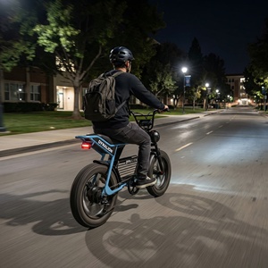 Dört Mevsim Yüksek Görünürlüklü, LED Farlı, Şehir İçi Elektrikli Bisiklet, Kampüs Gece Servis Yolları için Uygun - Product Image 5