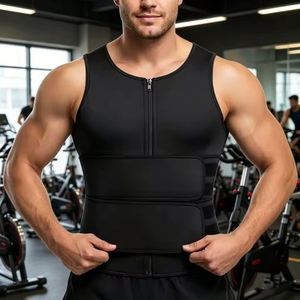 Gilet de sudation en néoprène souple de haute qualité pour hommes - Ceinture d'entraînement amincissante avec double ajustement - Product Image 3