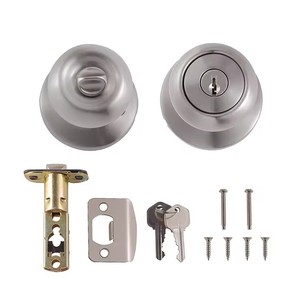 Coastal Satin Nickel Wasserdichter Türknauf mit Schloss für den Außenbereich - Product Image 4