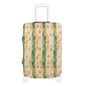 Hawaii Maile Flower Sublimation <b>Suitcase</b> Cover Luggage Cover Protector Luggage Cover <b>Suitcase</b> Protector Cover for 18-32 Inch - Product Image 1