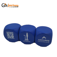 Cubes de dés en mousse PU personnalisés, balle Anti-Stress avec LOGO, jouet