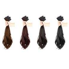 Pelo crudo vietnamita, postizo de onda larga, Clip recto rizado, Ins varita, ajuste apretado, 8 pulgadas, longitud estirada, extremos súper dobles dibujados - Product Image 1