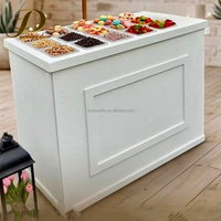 Chariot à gâteaux de luxe personnalisé JINDA pour mariage, fleurs, bijoux, parfums, café, en-cas, événements, chariot à bonbons pour fêtes