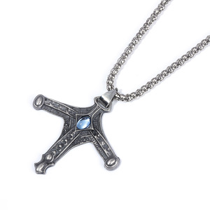 Collana a forma di sangue distintivo cacciatore di spada Gehrman croce editto collane pendenti per donne uomini accessori gioielli regali - Product Image 2