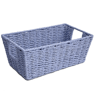 Stackable <span class=keywords><strong>wicker</strong></span> lưu trữ giỏ dệt cỏ biển giỏ với xử lý cho phòng giặt ủi - Product Image 3