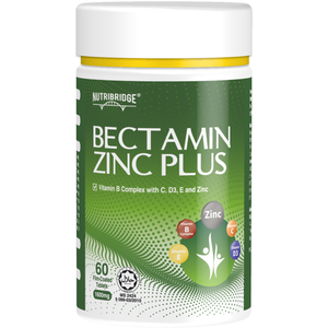 Comprimés de Vitamine B et Zinc, 60 Comprimés, Vitamine C Quotidienne pour Adultes, Végétariens, Comprimés pour le Bien-être Immunitaire - Product Image 1