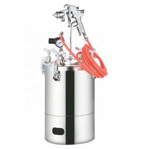 Tanque de pintura a presión de aire de acero inoxidable, olla de presión de descarga superior/inferior de 10L para fundición de resina - Product Image 3