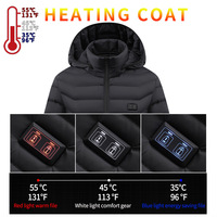 Veste chauffante pour homme, style réversible, matelassée, vintage, avec recharge USB 5V, taille américaine, vente en gros ODM, hiver