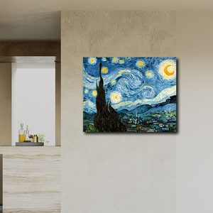 Vente en gros de peinture Van Gogh célèbre peinture abstraite sur toile pour la décoration intérieure - Product Image 3