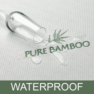 Protège-matelas AOSEN en fibre de bambou rafraîchissante, imperméable, anti-punaises de <span class=keywords><strong>lit</strong></span>, hypoallergénique, avec poches profondes, certifié OEKO-TEX - Product Image 1