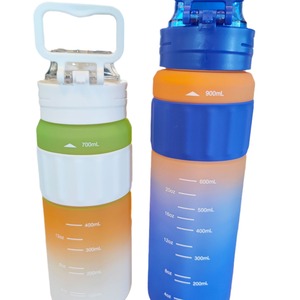 Hello Just Go Now Water Bottle 500Ml Gradient Color Sports Bottle With Straw For Outdoor Fitness Travel Gift - Product Image 5