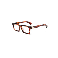 Monture Optique Carrée Classique en Acétate, Tendance, pour Hommes et Femmes, avec Branches CP, Anti-Lumière Bleue, Idéale pour le Bureau – Offre Spéciale