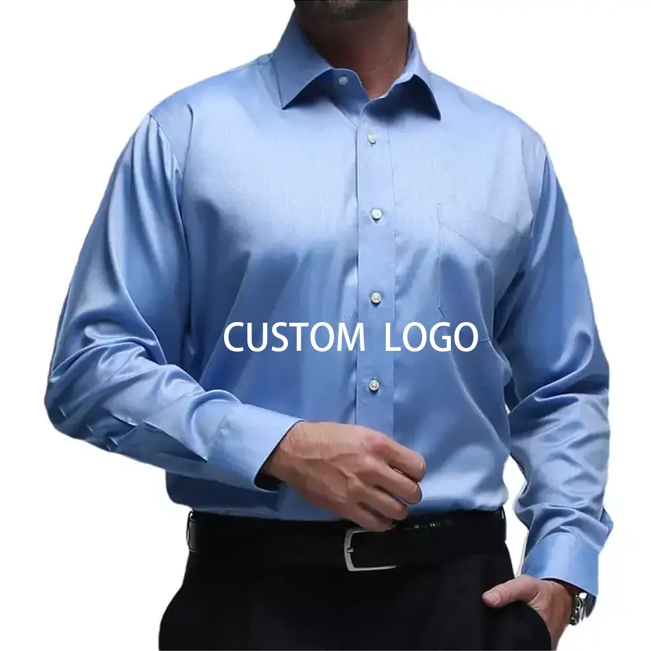 Fashion Business Plus Size Shirts Male Custom Cotton Shirts Long Sleeve Men Dress Shirts
