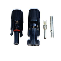 Conector de Cable Fotovoltaico MCX DC, Adaptador Impermeable para Panel Solar, Contactos de Cobre, Material de Estaño, 30A, IP67, Carcasa de PC