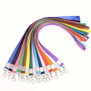 15 couleurs de lanières avec clip pour badges d'identification et clés, lanière de cou durable, porte-badges, porte-monnaie, porte-téléphone, porte-clés USB - Product Image 1
