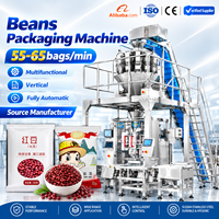 Machine d'emballage verticale automatique multifonctionnelle pour le remplissage et la fermeture de sacs de soja congelé