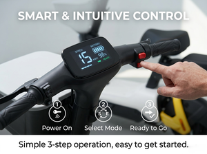 Factory Wholesale EEC Approved 249W Electric Bicycle 25km/h 48V Electric Moped <strong>Scooter</strong> with Basket for EU Market - Product Image 3