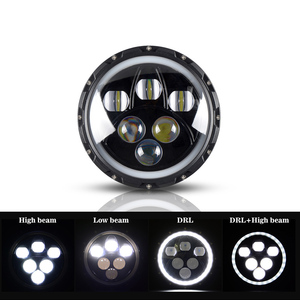 Gexune Luz de punto con anillo de halo DRL 7 pulgadas para camión jeep patriot wrangle de la carretera cherokee led <span class=keywords><strong>faro</strong></span> - Product Image 2