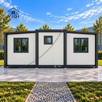 Maison modulaire en conteneur de 20 pieds, aménagement pratique à deux chambres, résidence familiale moderne