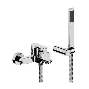 Mezclador de Baño Monomando Externo con Accesorios Ico Line, Negro Mate - Product Image 1