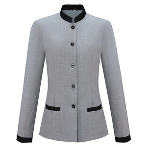 Vêtements de travail à manches longues pour femmes, automne-hiver, uniformes pour hôtels et hôpitaux, pour le personnel immobilier, le ménage et le nettoyage des chambres - Product Image 1