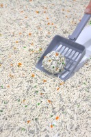 Litière pour chat au tofu mixte ultra absorbante et à séchage rapide à base de sable de zéolite de soja et de maïs avec charbon actif
