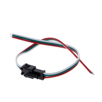Connecteur JST 3 ou 4 broches personnalisable, mâle/femelle, câble de 10 cm, fiche pigtail pour bande LED