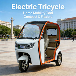 <span class=keywords><strong>Triciclo</strong></span> Eléctrico de <span class=keywords><strong>3</strong></span> Ruedas, Carrocería Abierta, 2 Pasajeros, 1000W, Carga Pesada, Uso Doméstico - Product Image 4