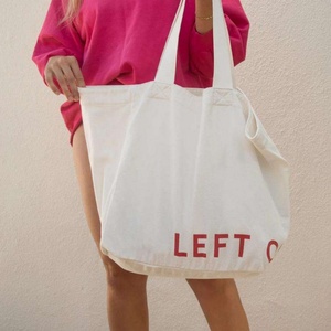 Hot Selling <b>Large</b> Size <b>Canvas</b> Cotton Custom Logo Tote <b>Bag</b> High Quality and Reusable with Recycled Feature - Product Image 4