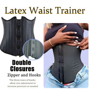 Nouveau colombien Fajase BBL Ann Cherry Latex serre-taille sueur taille tondeuse pour l'entraînement Latex taille formateur pour la perte de poids - Product Image 5