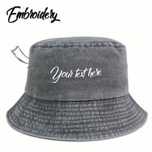 Women's Custom Embroidered Bucket <b>Hat</b> Lightweight Cotton Summer <b>Hat</b> for Outdoor Activities <b>Fishing</b> Casual Skiing Cycling - Product Image 4