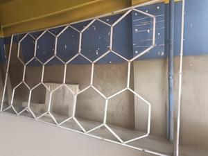 672w <strong>LED</strong> Hexagon Honeycomb <strong>Lights</strong> 6500K 14 Hexagon Garage <strong>Light</strong> with Frame for Auto Beauty <strong>Shop</strong>, Car Detailing <strong>Shop</strong>