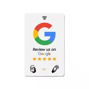 Factory Price <strong>Programmable</strong> NFC Google TAP Review RFID <strong>Card</strong> Proximity <strong>Chip</strong> Google QR Code Business <strong>Card</strong> for Social Media - Product Image 2