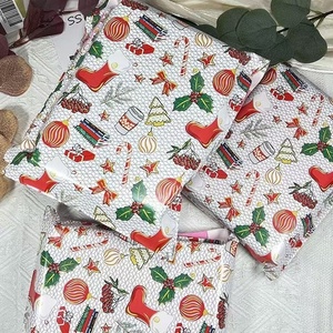 Personalizado impreso lindo Navidad Poly Mailer Holly Santa Claus Elk sobres envío bolsa de correo para decoración de vacaciones embalaje - Product Image 4