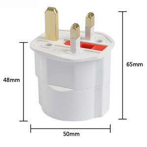 İngiliz alman avrupa standartları ticari kullanım için soket adaptörü dönüştürücü ile çok standart ABS fiş - Product Image 3