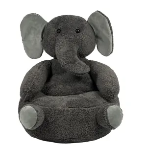 Boneka mewah bantal gajah bantal anak-anak sofa hewan kursi berlengan dengan FAMA, ISO, OEKO, audit BSCI