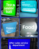 Cadre d'affiche en aluminium ultra fin A1/A2/A3/A4 boîte à lumière LED pour affichage de fenêtre de menu de magasin boîte à lumière publicitaire