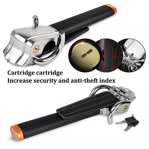 Verrou de volant de voiture universel Xiangta, verrou de volant rotatif <span class=keywords><strong>antivol</strong></span> robuste pour voiture/fourgonnette - Product Image 5