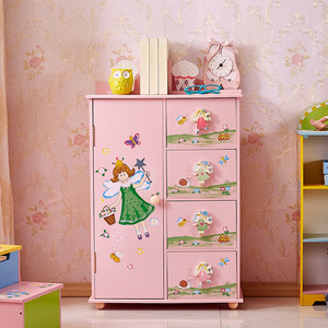 Storage Caddy Modern Cabinet Wood 5-Drawers Cheap Kids Storage Cabinet