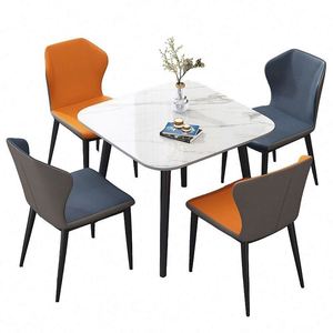 Mesa <span class=keywords><strong>de</strong></span> <span class=keywords><strong>Comedor</strong></span> Cuadrada <span class=keywords><strong>de</strong></span> Diseño Moderno y Sencillo, Mesa <span class=keywords><strong>de</strong></span> Piedra Cuadrada con Tablero <span class=keywords><strong>de</strong></span> Roca <span class=keywords><strong>para</strong></span> Muebles <span class=keywords><strong>de</strong></span> Hogar <span class=keywords><strong>Pequeños</strong></span> <span class=keywords><strong>para</strong></span> Apartamentos - Product Image 2